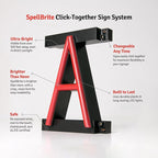 SpellBrite ICE COLD BEER Sign | Beer-Related Sign with Neon Look, Red LED Light Source | 16.8" x 23.8"