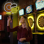 Beer Darts Neon Sign,Neon Signs for Wall Decor,Led Beer Sign for Bar,Neon Light Sign for Man Cave,Beer Sign for Bedroom,Light Up Sign for Bar,LED Wall Art Neon Sign for Party,Pub,Clubs