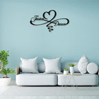 Personalized Infinity Symbol, Metal Love Sign, Love Sign Infinity Heart Sign Metal Wall Decor, Metal Wall Art Decor, Valentine's Day Gift for Her, Metal Wall Art Room Wall Decor