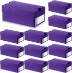 12 Sets Mini Shoe Gifts Boxes for Party Favors 4.7 x 2.5 x 2 Inch Sports Mini Sneaker Box with Editable Label for Candies Cookies Snacks (Purple, 4.7 x 2.5 x 2 Inch)