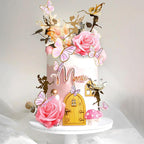 JeVenis Pink Fairy Cake Decoration Mushroom Cake Decoration Fairy Cake Decoration Garden Fairy Cake Decoration Fairy Party Supplies Fairy Party Favors