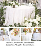 ShinyBeauty Sequin Tablecloth Square 54x54-Inch White Table Cloths for Round Table White Sequin Fabric Tablecloth Overlay Glitter Linen for Parties Small Square Tablecloth for Wedding