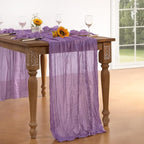 Lavender Purple Cheesecloth Table Runner 10 Pack Fall Table Runners Boho Gauze 120 Inches Cheese Cloth Fall Table Decorations for Thanksgiving Wedding Bridal Baby Shower Birthday Garden Party