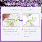 36 Pack Purple Wisteria Hanging Flowers, 3.44 Ft Fake Hanging Flowers, Artificial Wisteria Garland Vines for Wedding Room Backdrop Outdoor Patio Garden Decoration