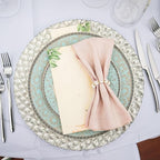 100pcs Pearl Napkin Rings Imitation Pearl Ring Napkins Holder Universal Napkins Holders Pearls Napkin Rings for Cloth Napkins for Wedding Party Dinner Table Decor and Daily Use