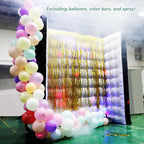 Inflatable Photo Booth Wall Background Curved Wall Background Party with Led Lights,Use in Advertising, Bars, Events, Trade Shows