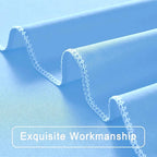 50 ft x 10 ft Wrinkle Free Blue Backdrop Curtain Panels, Polyester Photography Backdrop Drapes, Wedding Party Home Decoration Supplies