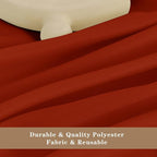 Fitable Rust Table Clothes for Rectangle Tables, 6 Pack - 90 x 156 Inch - Reusable and Elegant Fall Tablecloths, Polyester Fabric Table Covers for Wedding, Party, Banquet, Formal Events