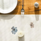 Artoid Mode Brown Poppy Floral Leaves Spring Table Runner, Seasonal Summer Kitchen Dining Table Decoration for Home Party Decor 13x90 Inch