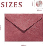 30 Pieces A6 Envelopes with 30 Seal Stickers, 6.32 x 4.45 inch Envelopes for 4 x 6 Wedding Invitation Cards, Greeting Cards, Graduation, Birthday Party Invitations, Red.