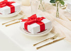Red Satin Ribbon 1-1/2 Inch x 50 Yards Double-Faced Ribbons for Christmas Gift Wrapping Flower Bouquet Wedding Paper Bows Invitations Crafts