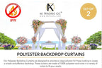 AK TRADING CO. 10 feet x 8 feet IFR Polyester Backdrop Drapes Curtains Panels with Rod Pockets - Wedding Ceremony Party Home Window Decorations - Marigold