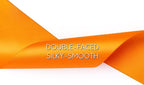 Orange Satin Ribbon 2.5 Inch Double-Faced 25 Yards for Bows Crafts Gift Wrapping Christmas Flower Bouquet Fall Wedding