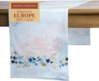 Maison d' Hermine Table Runner 100% Cotton Double Layer Table Runners 108 inches Long Decorative for Home Kitchen Dining Party Wedding Bridal Shower Spring Summer (Lazy Summer Days, 14.50" x 108")