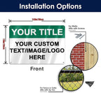 Custom Outdoor Metal Signs - 12 x 8 Aluminum Rust-Proof Entrance, Garden, Hazard, Intersection, Parking, Decorative Signs (Personalized)