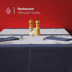 Gee Di Moda Rectangle Tablecloth - 60 x 102 Inch Hunter Green Table Cloth for 6 Foot Rectangle Table - Heavy Duty Washable Fabric - for 6 Ft Buffet Table, Holiday Party, Dinner, Wedding & Baby Shower