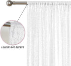 Sugargirl White Sequin Backdrop Curtain 2 Panels 2FTx8FT Glitter White Background Drapes Sparkle Photography Backdrop for Party Wedding Birthday Wall Decoration