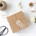 Andaz Press 100-Pack Thank You For Celebrating With Us Favor Tags Rustic String Lights Cardstock Gift Tags with Bakers Twine for Wedding Baby Shower Bridal Shower Birthday Party Favors 2 x 3.75-Inches