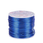 BENECREAT 18 Gauge Jewelry Craft Aluminum Wire 492 Feet Bendable Metal Sculpting Wire for Craft Floral Model Skeleton Making (Blue, 1mm)