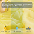 DUOBAO Yellow Chiffon Backdrop Curtain-2 Panels 58x120-Inch Wedding Backdrops Drape Yellow Curtains for Bedroom Voile Window Drapes Photography Background for Party Ceremony