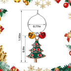 SANNIX 24pcs Christmas Wine Glass Charms - Identification Markers for Stem Glasses, Wine Tasting Party Favors & Holiday Decorations