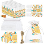 50 PCS Here Comes The Sun Baby Shower Lip Balms Bulk Gift for Guests,Thank You Gifts Sun Birthday Supplies Stuffers,Favors Boys Girls Games Neutral Gender Reveal Thanksgiving Party Favors (Sun)