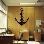 XXQ Anchor Metal Wall Decor, Anchor Metal Wall Art for Bedroom Living Room Dorm Antique Anchor Wall Decor Antique Metal Anchor Farmhouse Decor (Whhite, 24" x 35" / 60 x 90cm)