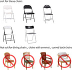Peomeise Stretch Spandex Folding Chair Cover for Wedding Party Dining Banquet Event (Fuchsia,25pcs)