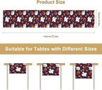 Halloween Table Runner,Ghost Pumpkin Halloween Table Runner for Kitchen Dining Table Decoration Home Party Decor 13x120 Inch