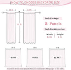 DUOBAO Peach Voile Curtains 2 Panels, 29''x96'', Rod Pocket, Living Room Drape, Sheer Chiffon Drapes for Window, Beach Curtain, Photography Backdrop