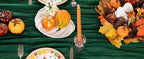 Emerald Green Cheesecloth Table Runner 12 Pack Fall Table Runners Boho Gauze 120 Inches Green Cheese Cloth Fall Table Decorations for Thanksgiving Wedding Bridal Baby Shower Tea Party