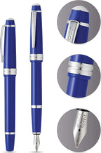 Cross Bailey Light Refillable Fountain Presented in a Everyday Gift Box - Medium Point, Black Ink, Polished Blue