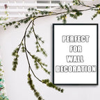 Fudios Lighted Christmas Pine Garland 6FT 48 Warm White LED Battery Operated with Timer for Mantle Fireplace Holiday Winter Decoration Indoor Outdoor Use