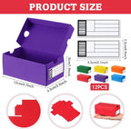 12 Sets Mini Shoe Gifts Boxes for Party Favors 4.7 x 2.5 x 2 Inch Sports Mini Sneaker Box with Editable Label for Candies Cookies Snacks (Multicolor,4.7 x 2.5 x 2 Inches)