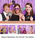 ShiDianYi Sequin Backdrop Lavender 2 Panels 4Ft x 10Ft | Add Shimmer and Shine to Your Photography, Baby Shower, and Wedding Decor