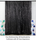 ShinyBeauty PHOTOBOOTH Background Best Choice-4FTx7FT-Black-Sequin backdrops, Sequin Fabric,Wedding backdrops,Rust Backdrop,Sequin Curtains,Photography Backdrop (Buy it Now) (Black)