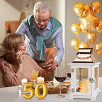 50th Wedding Anniversary Lantern - Happy 50th Anniversary Decoration for Couple, Parents, Grandparents