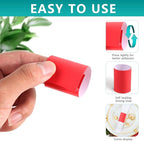 Paper Napkin Bands,Napkin Rings Self Adhesive,Silverware Wraps Bands(Red,2000 pcs)