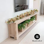 5 ft Christmas Garland for Mantle Unlit Garland for Stairs Railing, Banister, Staircase, Fireplace, for Table No Light, Garland Decor Frosted Red Poinsettia Holiday Tree (Glittery Champagne Gold)