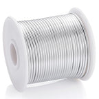 12 Gauge Sliver Aluminum Craft Wire (105FT) - Anodized for Jewelry Making, Beading Floral, Plant Gardening, Sculpting & Modeling Craft Wire (Sliver #1, 2mm)