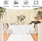 Fitable 6 Pack Navy Round Table Clothes - 90 Inches in Diameter - Stain Resistant and Washable Tablecloths, Polyester Fabric Table Covers for Wedding, Party, Banquet, Gathering