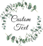 Custom Stickers for Weddings, Birthdays & Businesses - Personalized Labels with Your Logo - Waterproof, Fade and Heat Resistant - Pack of 100-1000 (Wreath J, 1.5 Inch)
