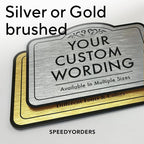 Custom Decorative Outdoor Waterproof Metal Signs, Personalized Aluminum Design 1 Metallic Silver 12x8 In