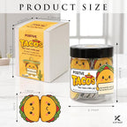 Positive Taco Jar – 60 Funny Emotional Support Taco, Back to School Gift for Students, Teachers, White Elephant Gifts For Women, Men, Corworker, Mental Health Gift, Birthday Gifts for Women