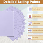 28 Sheets Purple Cardstock 8.5 x 11 Crafts Paper, 92lb Heavyweight Lavender Card Stock for DIY Cards Making, Birthday Decorations, Greeting Cards, Invitations, Certificates