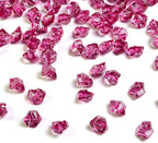 HappyFiller 15 OZ Burgundy Fake Ice Rocks Crystal Acrylic Gem Stone for Glass Vase Fillers,Candle Holder Decor, Wedding Centerpieces,Crafts,Dessert Table Decorative Scatter,Party,Home Accents