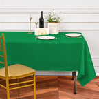 6 Pack Green Tablecloths for 6ft Rectangle Tables 60 x 102 Inch - Polyester Table Cover Stain and Wrinkle Resistant Washable Fabric Table Clothes for Wedding Party Banquet Reception Restaurant