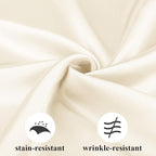 Aneco 12 Pieces Satin Napkin Square 20 x 20 Inches Dinner Napkins Weddings Party Napkin Soft Table Napkins for Romantic Weddings Party Dinner Decoration (Ivory)