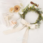 Ribbli 3 Rolls Ivory Ribbon 1.5 Inch x 18Yards Cream White Handmade Cotton Frayed Fringe Ribbons for Gift Wrapping Wedding Invites Bridal Bouquets Baby Shower DIY Crafts Home Decor