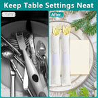 Paper Napkin Bands,Napkin Rings Self Adhesive,Silverware Wraps Bands(White,2000 pcs)